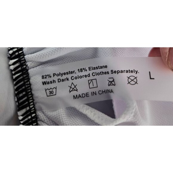 Gorglitter Womens 3 Pc Swimsuit Size L High Waisted Lace Up Zebra Bikini Skirt - Picture 8 of 8